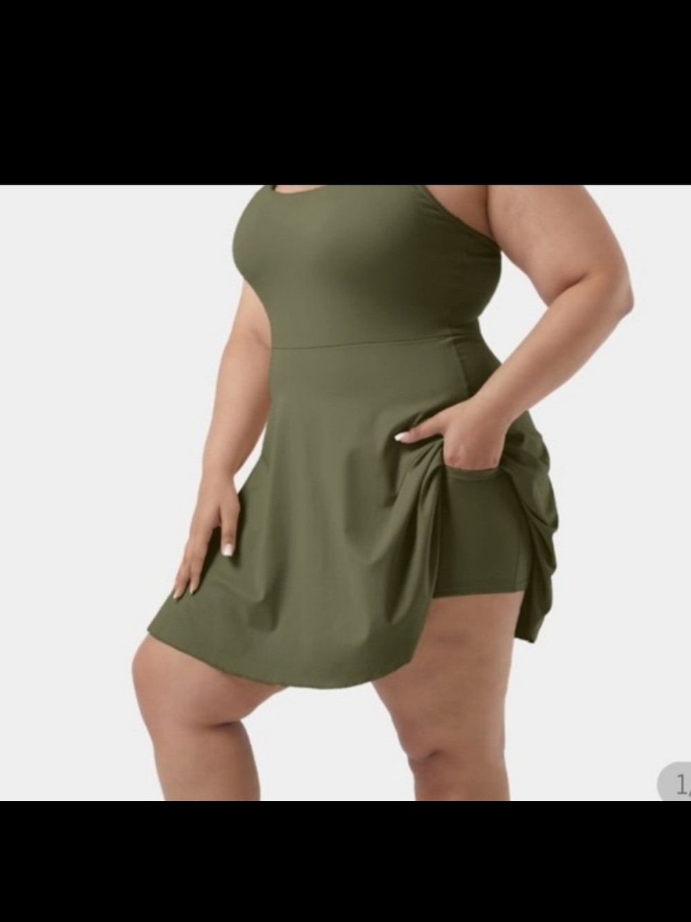 Halara Everyday Softlyzero Plush Padded Pocket 2in1 Plus Size Dress-Jubilee NWT